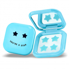 Biovene Barcelona PIMPLE STAR PATCHES & MIRROR CASE Blue Pimple Patches - Anti-Blemish Stars 32 Patches